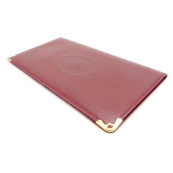 Cartier Wallet Purse Long Wallet Mastline Red Gold Woman Authentic Used Y3223 - Picture 6 of 6